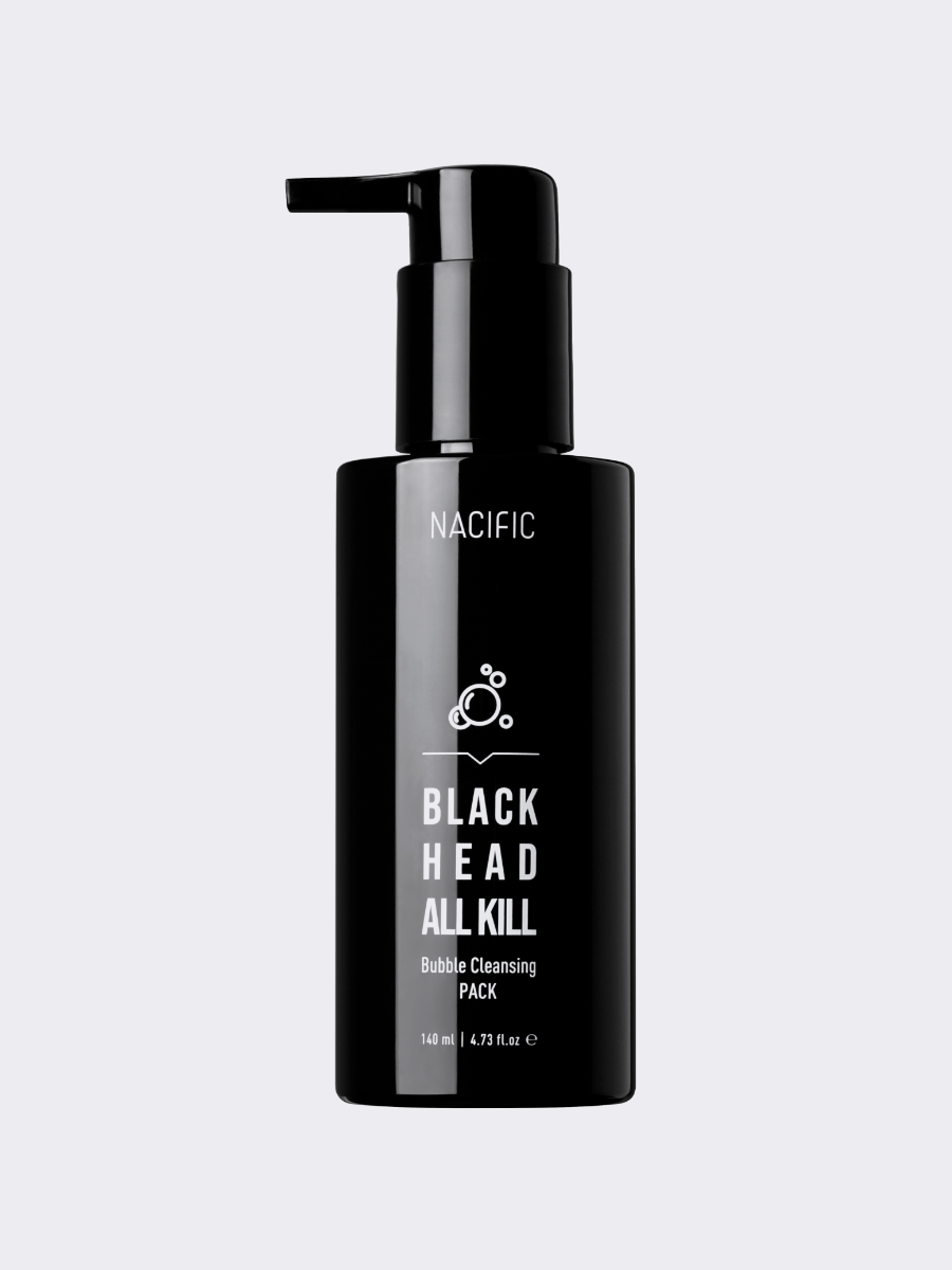 Пузырьковая маска для очищения пор с древесным углём Nacific Blackhead All  Kill Bubble Cleansing Pack 🖤 Купить в интернет-магазине ❥ Hey! Babes  Cosmetics