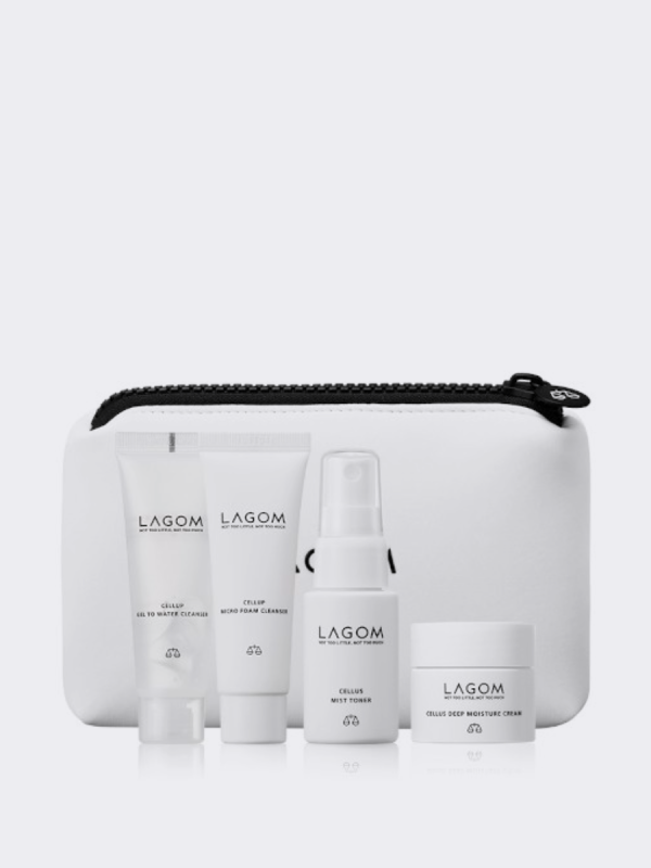 Lagom косметика. Lagom набор Travel Kit. Набор миниатюр lagom Travel Kit. Lagom CELLUP Gel to Water Cleanser. Мини набор lagom Kit.