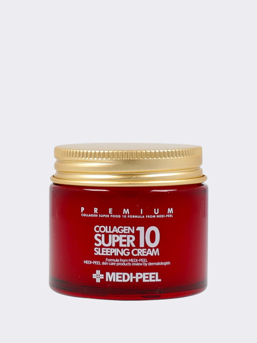 Medi peel collagen маска. Medi-Peel Collagen super10 sleeping Cream (70ml). Medi Peel Collagen super 10 sleeping Cream. Medi-Peel Collagen super10 sleeping Cream (70ml) ночной крем для лица с коллагеном. Ночной крем с коллагеном Collagen super 10 sleeping Cream.