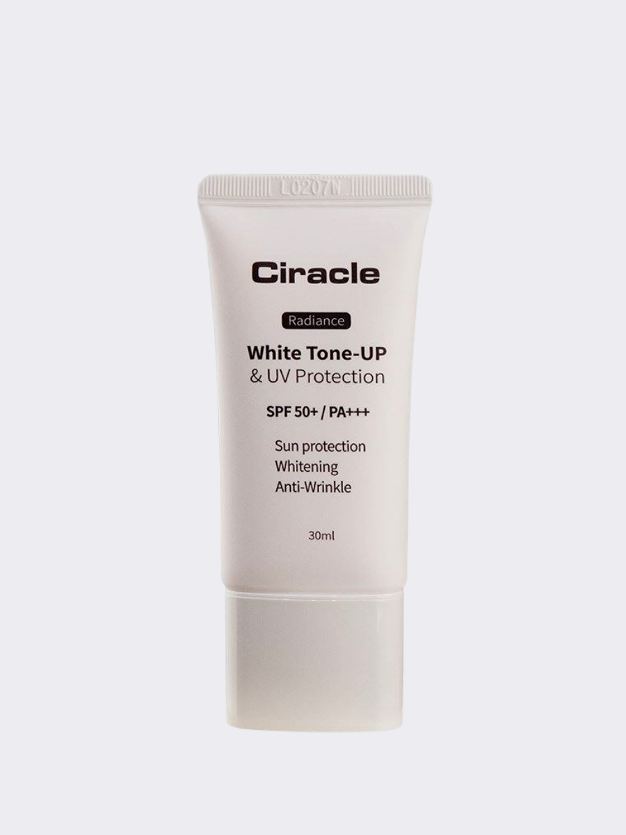 Toning white. Ciracle Radiance White Tone-up UV Protection spf50+ pa+++. Ciracle Radiance White Tone-up UV. Выравнивающий солнцезащитный крем Ciracle Radiance White Tone-up & UV Protection. Осветляющий солнцезащитный крем Radiance White Tone-up & UV Protection, 30 мл..