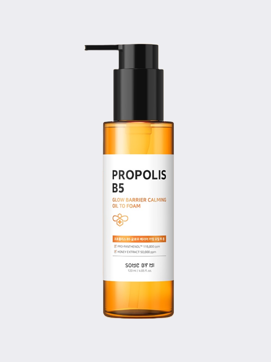 Очищающее гидрофильное масло-пенка с прополисом Some By Mi Propolis B5 Glow  Barrier Calming Oil To Foam 🖤 Купить в интернет-магазине ❥ Hey! Babes  Cosmetics