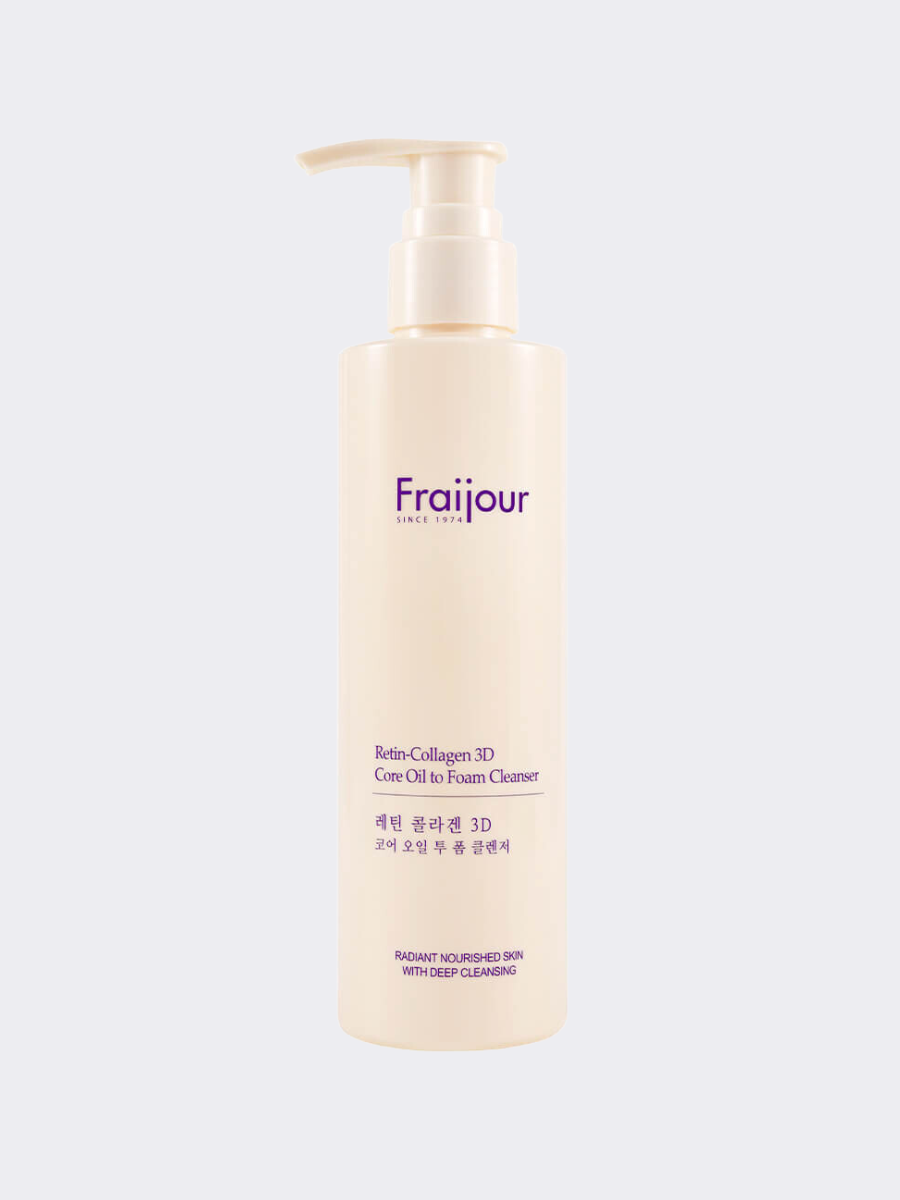 Гидрофильное масло-пенка с коллагеном и ретинолом Fraijour Retin-Collagen  3D Core Oil to Foam Cleanser Купить в интернет-магазине Hey! Babes Cosmetics