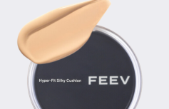 Тональный кушон с полуматовым финишем FEEV Hyper-fit Silky Cushion 02 Nude Fit