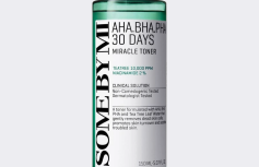 Тонер с тремя видами кислот и ниацинамидом Some By Mi AHA-BHA-PHA 30 Days Miracle Toner