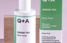 Освежающий тонер для лица с экстрактом зеленого чая и алоэ вера Q+A Green Tea Daily Toner