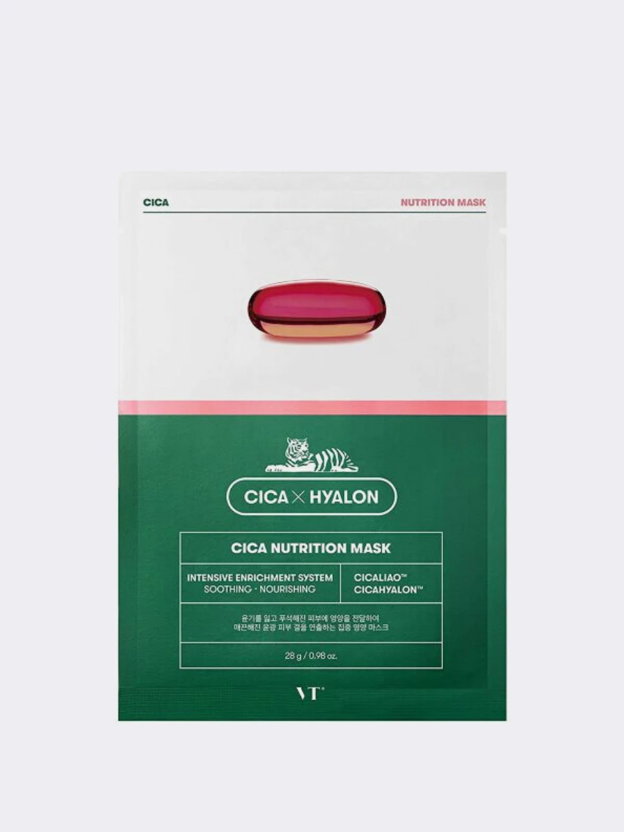 Vt cosmetics cica. Cica маска тканевая. VT Cosmetics cica Hyalon cica Nutrition Mask. Корейская маска cica Mask Sheet. Тканевая маска Нутрицион.