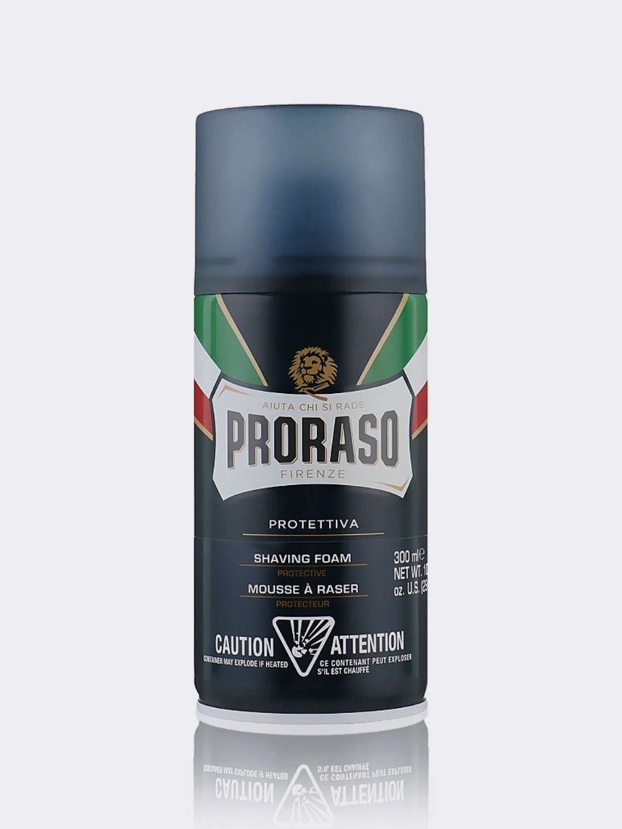 Защитная пена для бритья с экстрактом алоэ и витамином Е Proraso Shaving  Foam Protective 🖤 Купить в интернет-магазине ❥ Hey! Babes Cosmetics