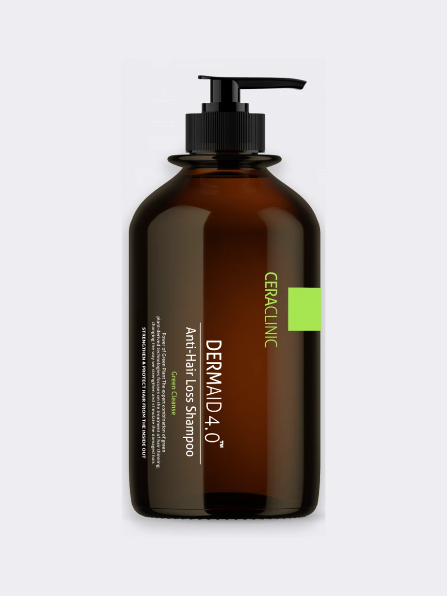 Очищающий шампунь против выпадения волос Ceraclinic Dermaid 4.0 Anti-Hair  Loss Shampoo Green Cleanse 🖤 Купить в интернет-магазине ❥ Hey! Babes  Cosmetics