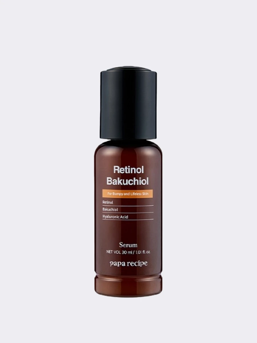 Обновляющая сыворотка для лица с ретинолом и бакучиолом Papa Recipe Renewed  Retinol Bakuchiol Serum 🖤 Купить в интернет-магазине ❥ Hey! Babes Cosmetics