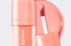 Глянцевый тинт-плампер для губ AMUSE Bebe Tint 05 Nude Pumpkin