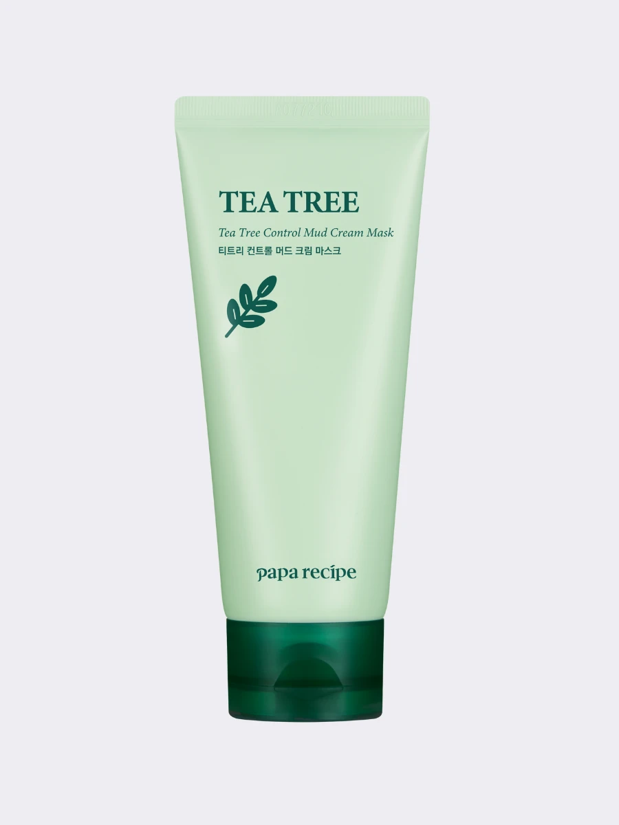 Противовоспалительная глиняная маска с экстрактом чайного дерева Papa  Recipe Tea Tree Control Mud Cream Mask 🖤 Купить в интернет-магазине ❥ Hey!  Babes Cosmetics