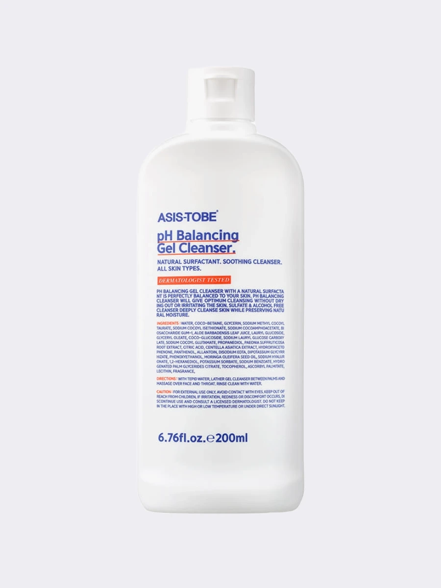 Мягкий гель для умывания с растительными экстрактами ASIS-TOBE pH Balancing  Gel Cleanser 🖤 Купить в интернет-магазине ❥ Hey! Babes Cosmetics