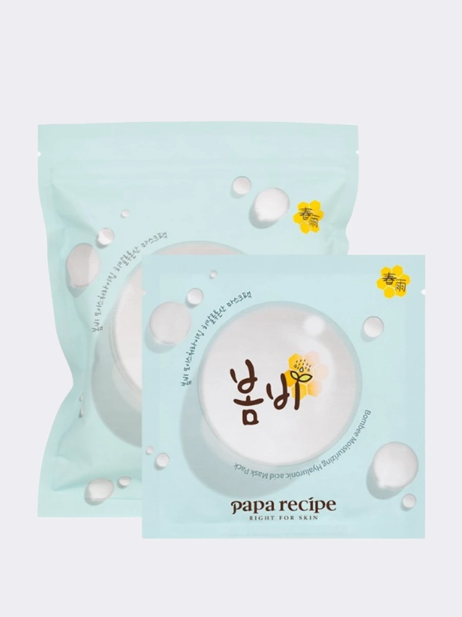 Набор увлажняющих тканевых масок для лица Papa Recipe Bombee Moisturizing  Hyaluronic Acid Mask Pack Set 🖤 Купить в интернет-магазине ❥ Hey! Babes  Cosmetics