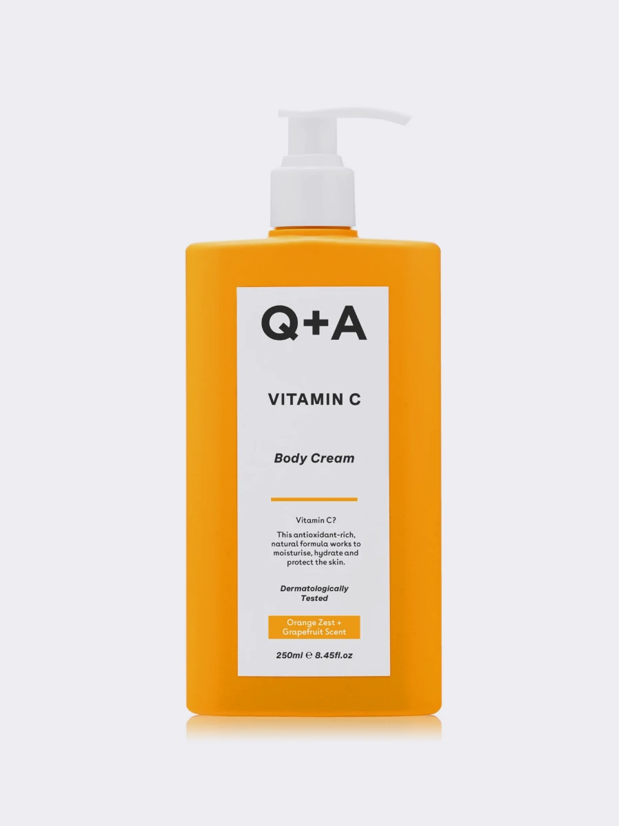 Антиоксидантный крем для тела с витамином С Q+A Vitamin C Body Cream Купить  в интернет-магазине Hey! Babes Cosmetics